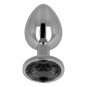 Ohmama Anal Plug Metal Black 8 Cm