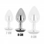 Ohmama Anal Plug Metal Black 8 Cm