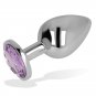 Ohmama Anal Plug Metal Violet 7 Cm