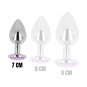 Ohmama Anal Plug Metal Violet 7 Cm