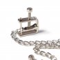 Ohmama Fetish Metallic Screw Nipple Clamps And Chain