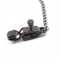 Ohmama Metal Nipple Clamps And Chain - Black