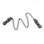 Ohmama Metal Nipple Clamps And Chain - Black
