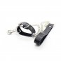 Ohmama Restraint Leather Necklace And Metallic Chain
