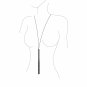 Bijoux Magnifique Metallic Chain Whip / Necklace Silver
