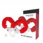 Darkness Pleasure Furry Handcuffs Red
