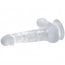 Baile Realistic Dildo Suction Cup And Testicles 16.7 Cm - Clear