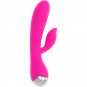 Ohmama Usb Rechargeable Silicone Rabbit Vibrator 10 Speeds 19 Cm