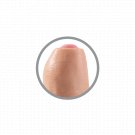 King Cock Realistic Dildo Uncut Flesh 19 Cm