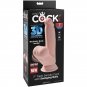King Cock Plus 3d Cock Swinging Balls 15.2 Cm, Light Skin