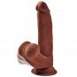 King Cock Plus 3d Cock Swinging Balls 24.5 Cm, Brown