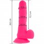 Diversia Flexible Vibrating Dildo 20.5 Cm, Pink