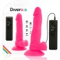 Diversia Flexible Vibrating Dildo 18 Cm, Pink