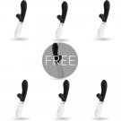 Glossy Jackson Rabbit Black 6+1 Free