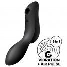 Satisfyer Curvy Trinity 2 Stimulator and Vibrator, Black