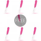 Glossy Paul Vibrator Pink 6+1 Free