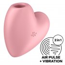 Satisfyer Cutie Heart Stimulator & Vibrator - Pink