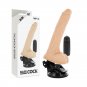 Basecock Realistic Vibrator Remote Control Flesh 20cm