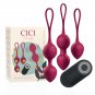 Cici Beauty Premium Silicone 3 Vibrating Kegel Beads Remote Control