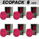 Ecopack 6 Uds - Mia Rose Limited Edition Wave Clitoral Sucker - Red