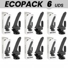 Ecopack 6 Units - Basecock Realistic Vibrator Remote Control Black 20cm