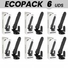 Ecopack 6 Units - Basecock Realistic Vibrator Remote Control Black 19.5cm