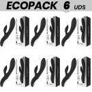 Ecopack 6 Units - Black&silver Kaultz Vibrator Touch Control