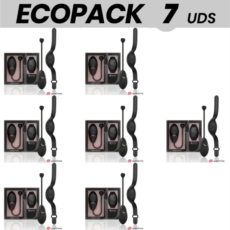 Ecopack 7 Units - Anne S Desire Egg Remote Control Technology Watchme Black