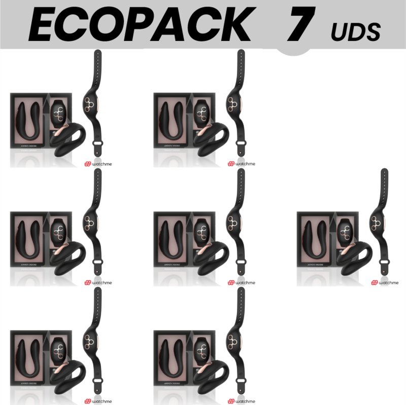 Ecopack 7 Uds - Anne S Desire Dual Pleasure Tecnolog A Watchme Black/gold