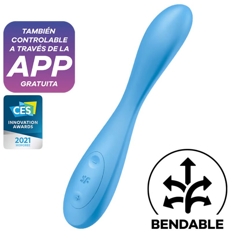 Satisfyer G-spot Flex 4+ Multi Vibrator App - Blue