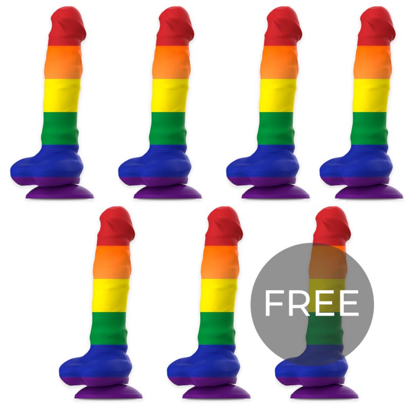 Mythology Corey Pride Dildo M 6+1 Free