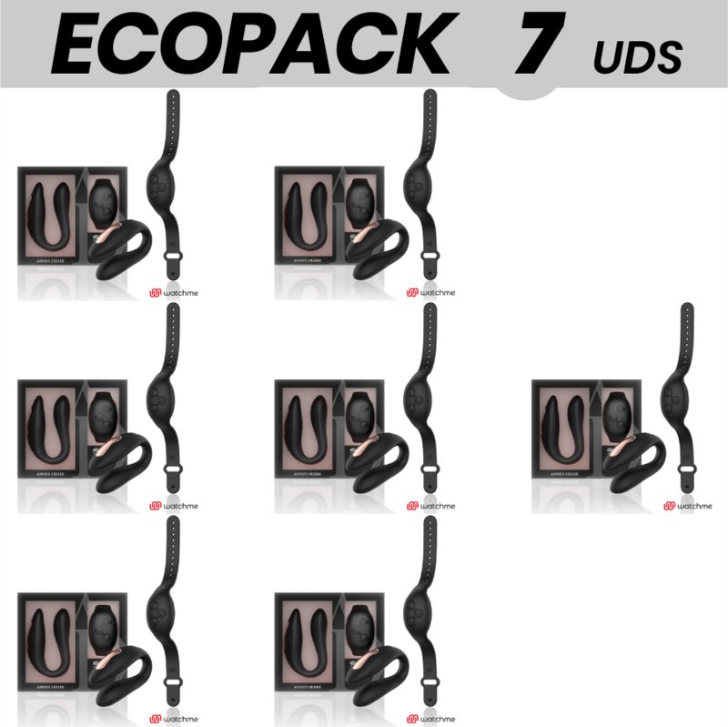 Ecopack 7 Units - Anne S Desire Dual Pleasure Technology Watchme Black
