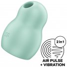 Satisfyer Pro To Go 1 Double Air Pulse Stimulator & Vibrator - Green