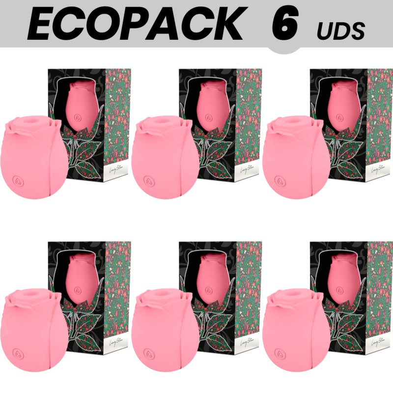 Ecopack 6 Uds - Mia Rose Limited Edition Wave Clitoral Sucker - Pink
