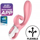 Satisfyer Hug Me Rabbit Vibrator App - Pink