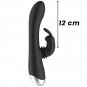 Black&silver - Adam Stimulating Vibe Silicone Rechargeable Black