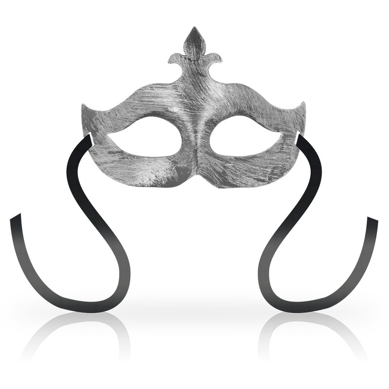 Ohmama Masks Fleur De Lis Eyemask, Silver