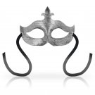 Ohmama Masks Fleur De Lis Eyemask, Silver
