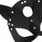 Coquette Chic Desire Vegan Leather Mask With Cat Ears