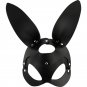 Coquette Chic Desire Vegan Leather Mask With Bunny Ears