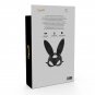 Coquette Chic Desire Vegan Leather Mask With Bunny Ears