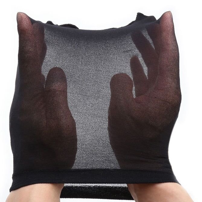 Ohmama Fetish Stocking Hood, Black