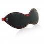 Ohmama Fetish Blindfold With 3 Rivets - Black-red