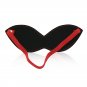 Ohmama Fetish Blindfold With 3 Rivets - Black-red
