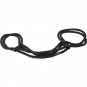 Darkness 100% Cotton Wrist Or Ankle Cotton Cuffs Black