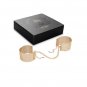 Desir Metallique Black Mesh Gold Handcuffs