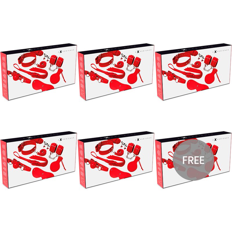 Experience Bdsm Fetish Kit Red Series 5+1 Free
