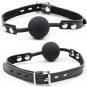Ohmama Fetish Silicone Ball Gag With Leather Belt