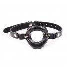 Ohmama Fetish Black Lips Gap With Pu Strap