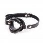 Ohmama Fetish Black Lips Gap With Pu Strap